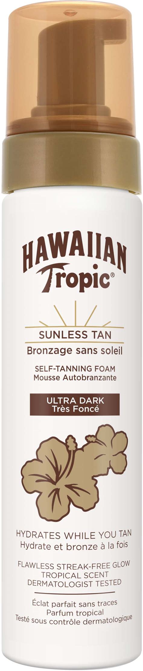 hawaiian tropic dark tanning foam.